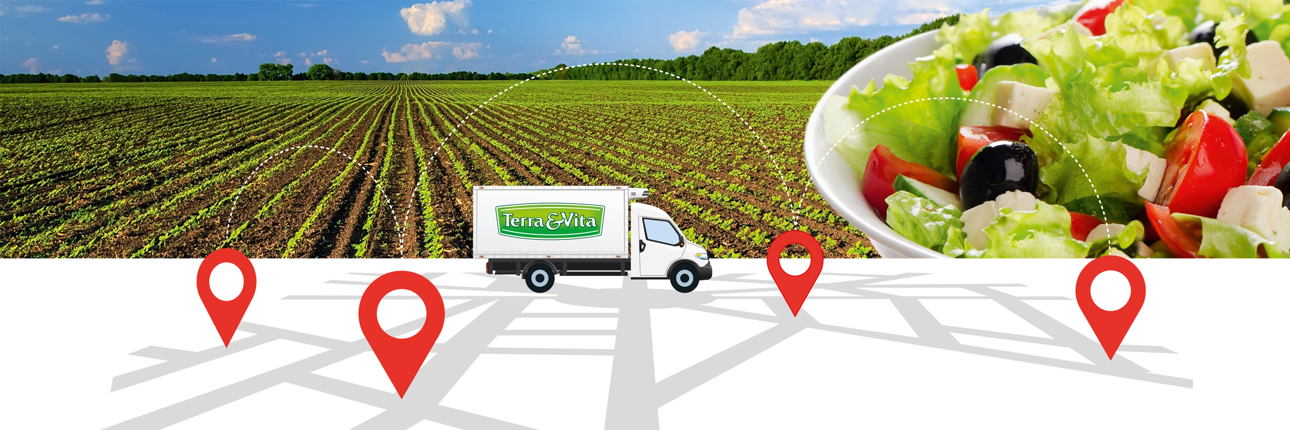 Dalle nostre terre<br/>alla tua tavola<br/>in sole 24 ore