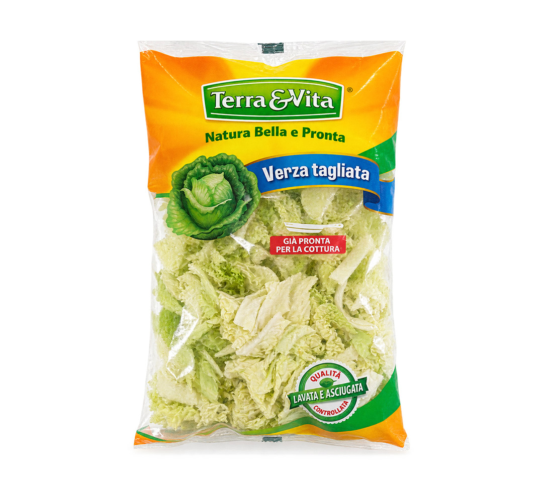 Cuori di verza tagliata