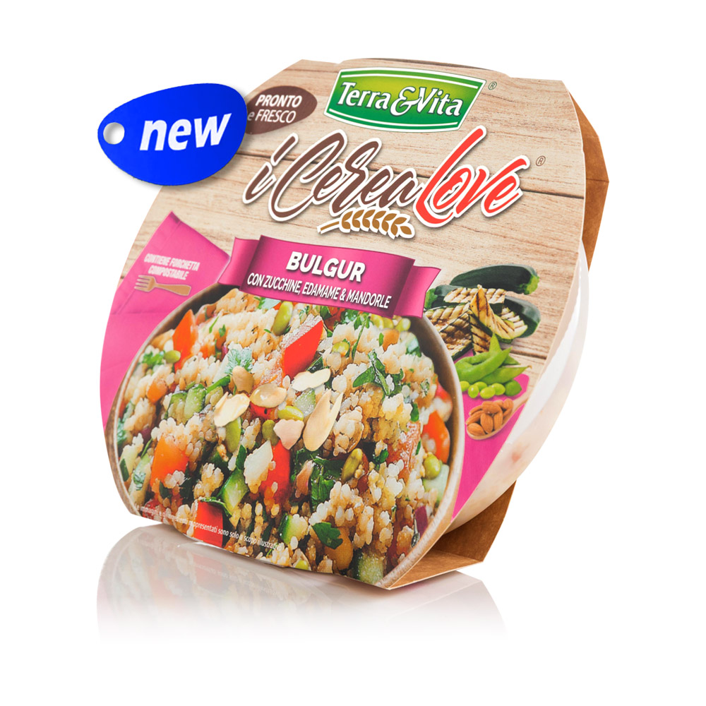 Bulgur con Zucchine , Edamame e Mandorle